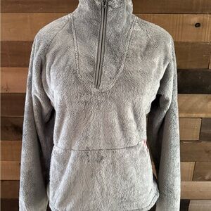 The North Face Gray Fleece Quarter-Zip Pullover